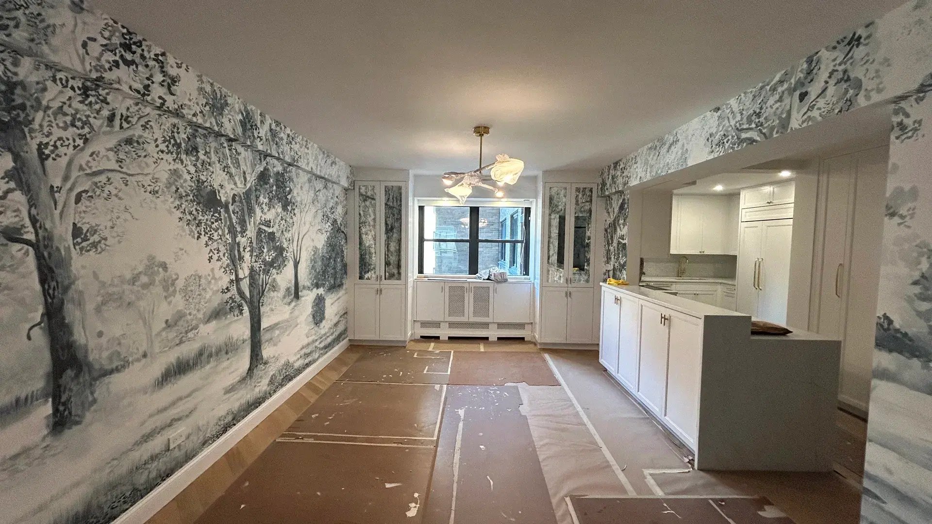 Interstate Construction of NC wallpaper installation team in Charlotte, NC